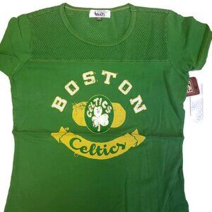 Boston Celtics Womens Sz M Gridiron Short Sleeve T-Shirt Touch by Alyssa Milano